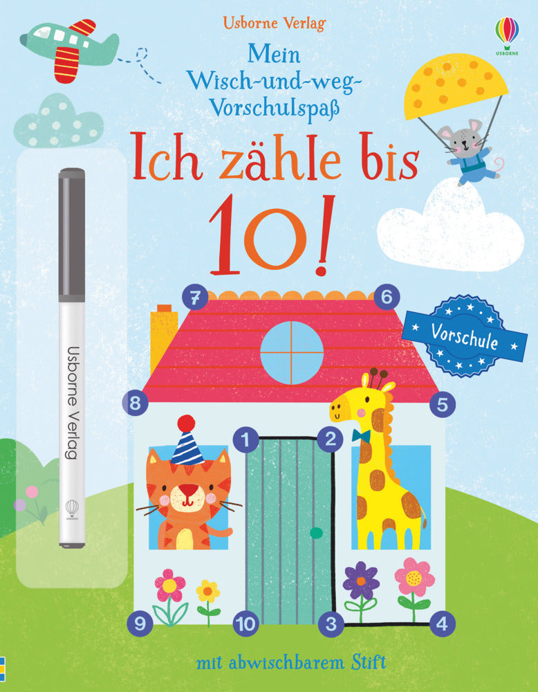 Mein Wisch-und-weg-Vorschulspaß: Ich zähle bis 10! (Jessica Greenwell)