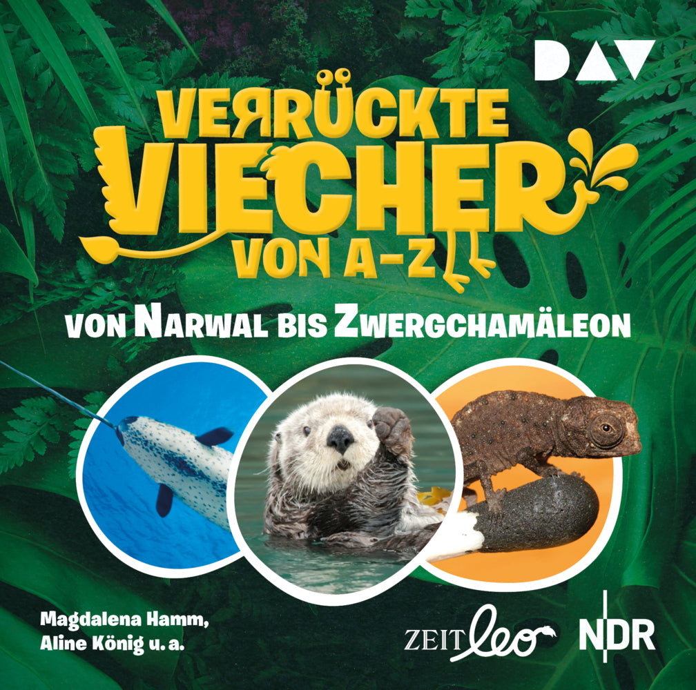 Verrückte Viecher von A bis Z - Von Narwal bis Zwergchamäleon, 1 Audio-CD (Magdalena Hamm)