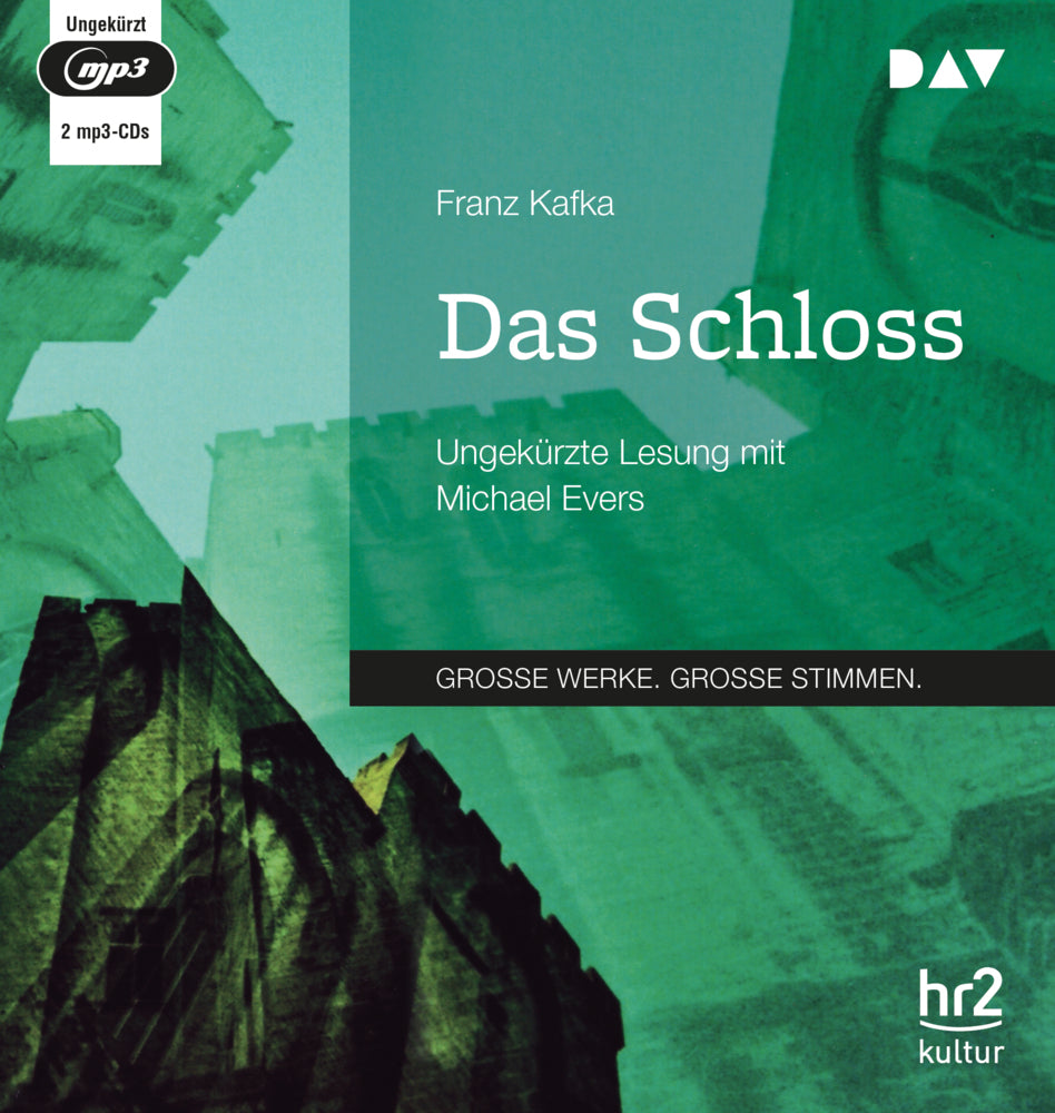 Das Schloss, 2 Audio-CD, 2 MP3 (Franz Kafka)