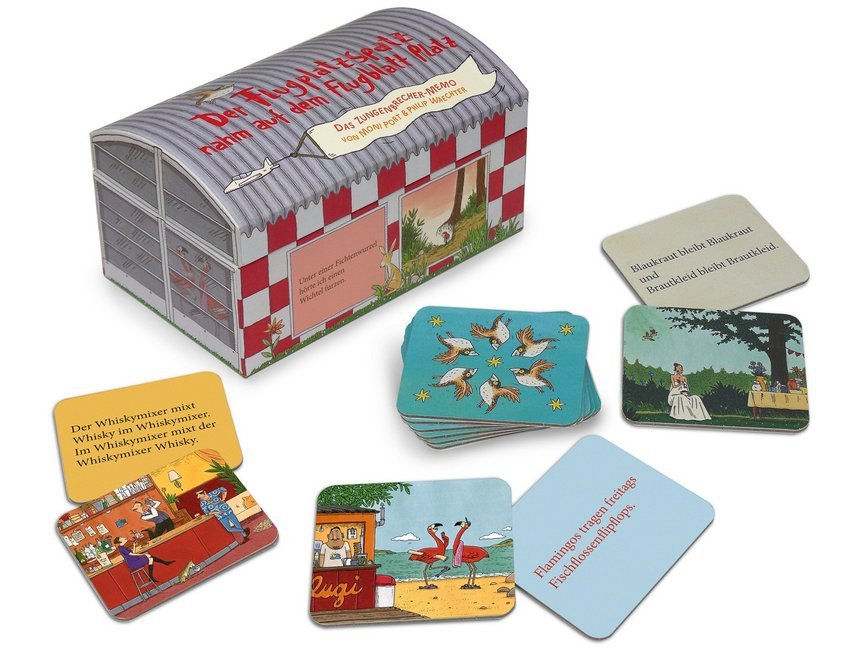 Der Flugplatzspatz nahm auf dem Flugblatt Platz (Spiel) (Philip Waechter)
