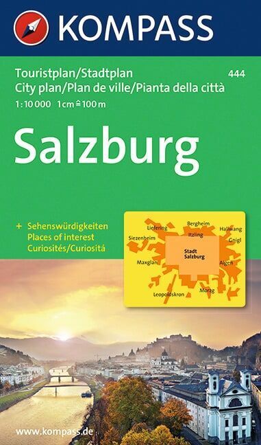 KOMPASS Stadtplan Salzburg 1:10.000