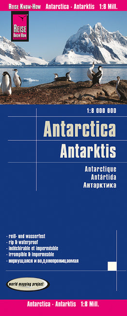 Reise Know-How Landkarte Antarktis / Antarctica (1:8.000.000) (Reise Know-How Verlag Peter Rump)