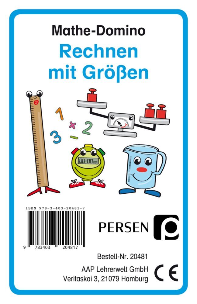 Mathe-Domino: Rechnen mit Größen (Josephine Finkenstein)
