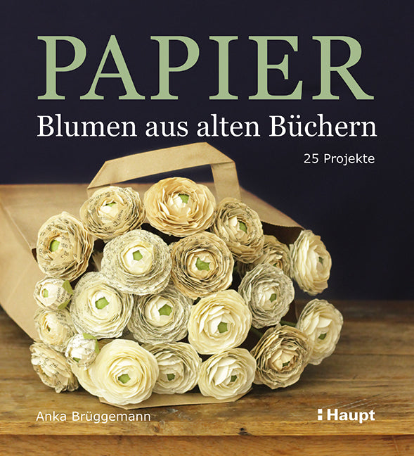 Papier - Blumen aus alten Büchern (Anka Brüggemann)