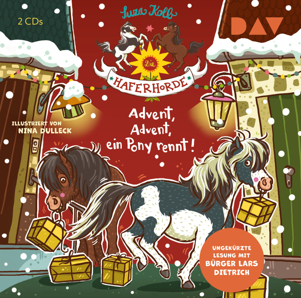 Die Haferhorde - Advent, Advent, ein Pony rennt!, 2 Audio-CD (Suza Kolb)
