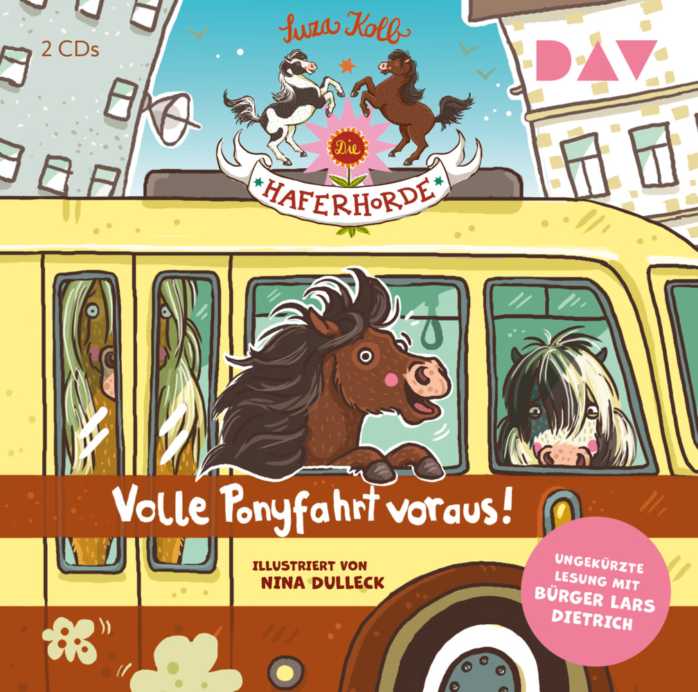 Die Haferhorde - Volle Ponyfahrt voraus!, 2 Audio-CD (Suza Kolb)