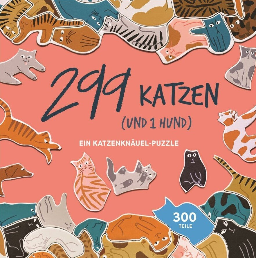 299 Katzen (und 1 Hund) (Puzzle) (Léa Maupetit)
