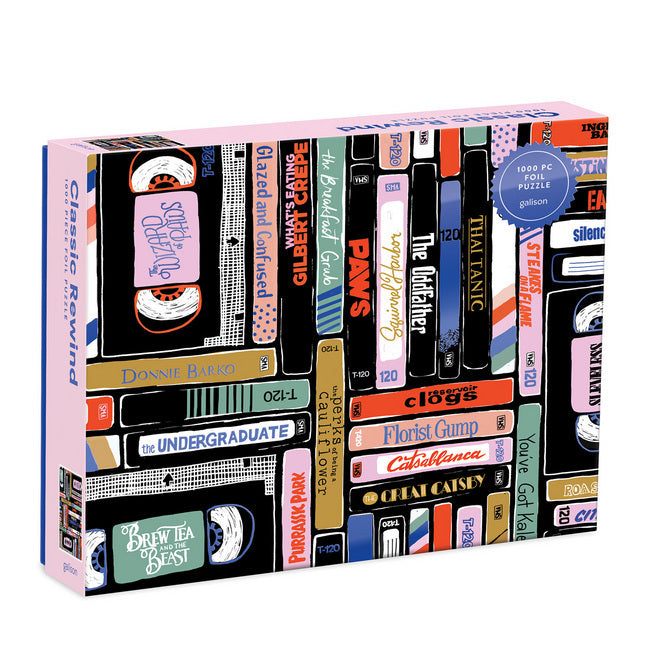 Classic Rewind 1000 Piece Foil Puzzle (Galison)