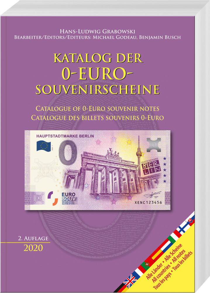 Katalog aller 0-Euro-Souvenirscheine / Catalogue of 0-Euro Souvenir Notes / Catalogue des Billets Souvenirs 0-Euro (Hans-Ludwig Grabowski)