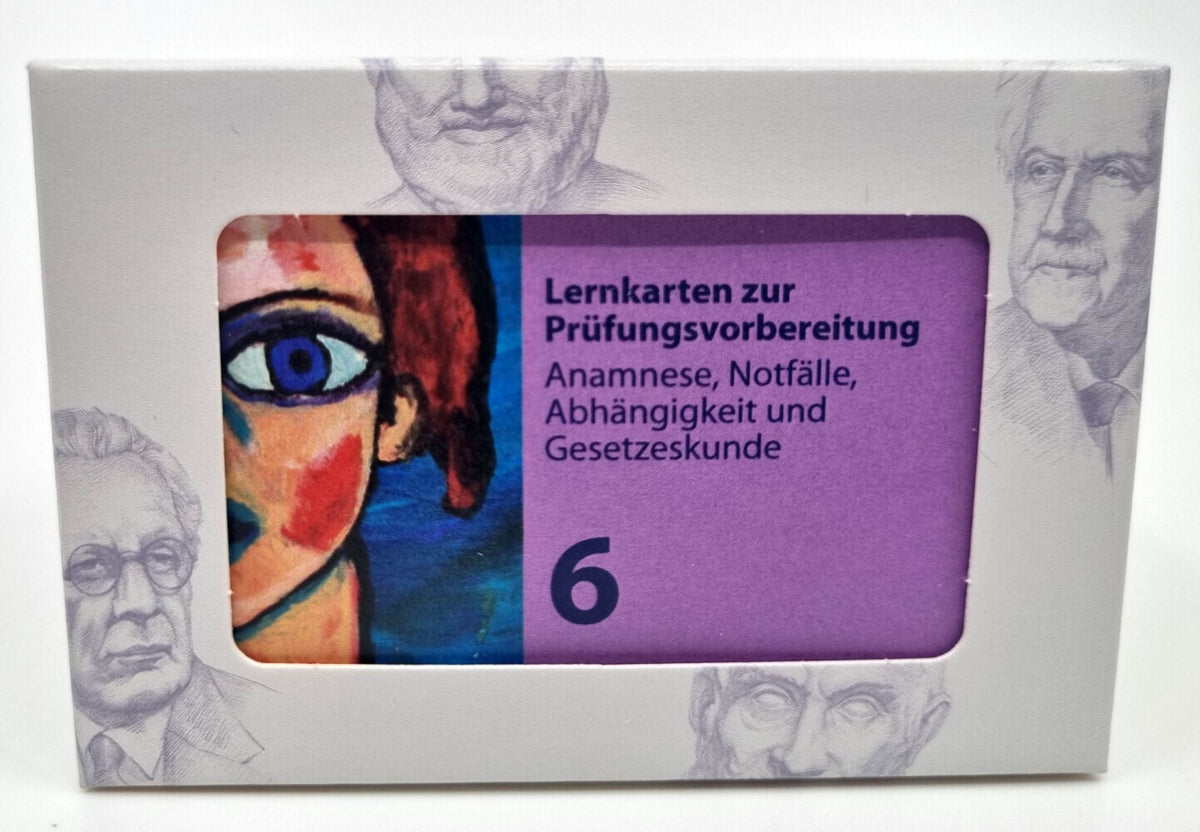 Anamnese, Notfälle, Abhängigkeit und Gesetzeskunde, 200 Lernkarten (Marcus Mery)