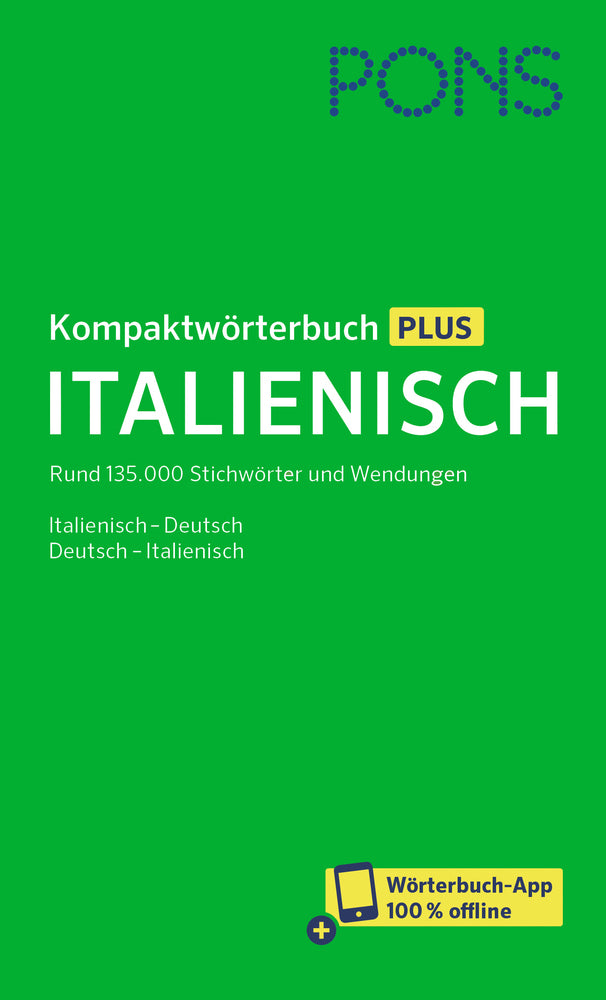 PONS Kompaktwörterbuch Plus Italienisch, m. Buch, m. Online-Zugang