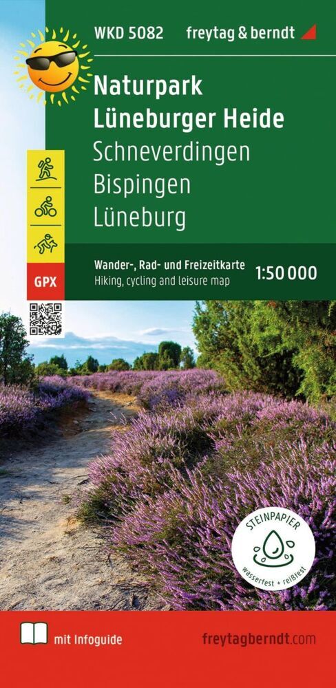 freytag & berndt Wanderkarte WKD 5082 Naturpark Lüneburger Heide, Schneverdingen - Bispingen - Lüneburg 1:50.000