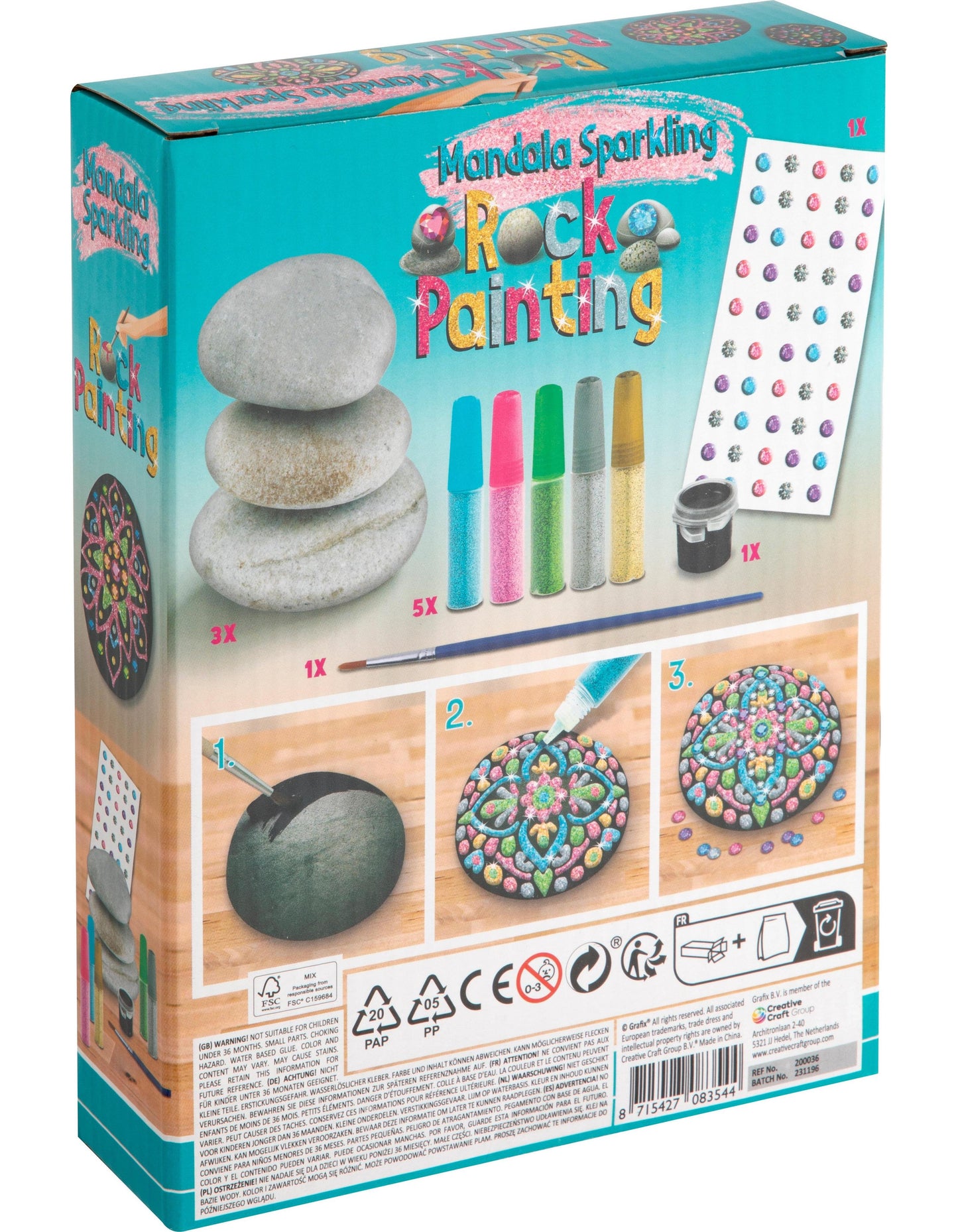 Grafix Steinmalerei Mandala