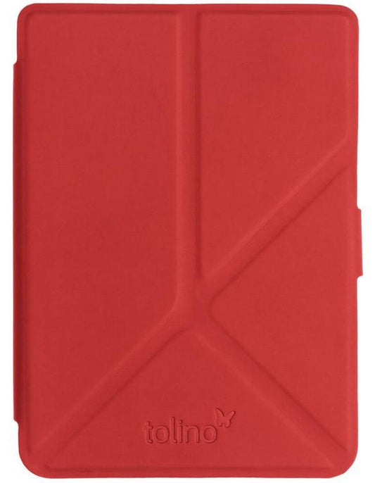 tolino shine 3, Schutztasche mit Origami Standfunktion (Farbe:rot)