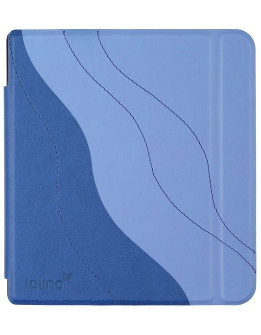 tolino vision 6, Schutztasche in Lederoptik (Farbe:blau)