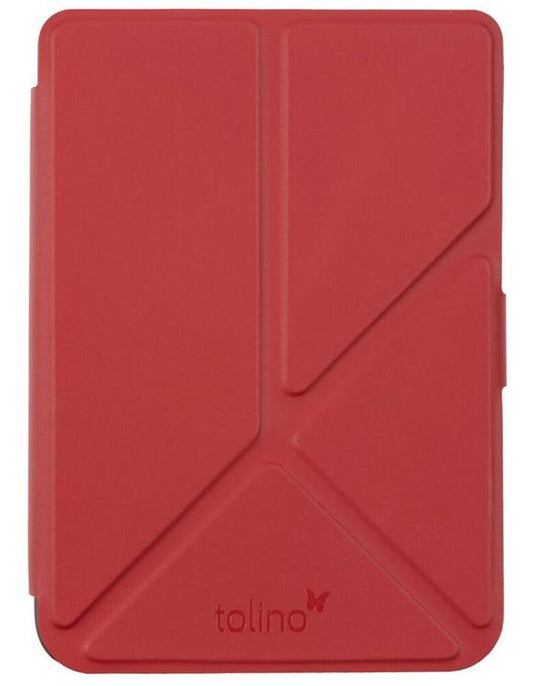 tolino shine/shine color, Schutztasche mit Origami Standfunktion (Farbe:rot)