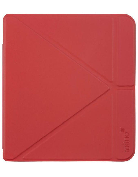 tolino vision color, Schutztasche mit Origami Standfunktion (Farbe:rot)