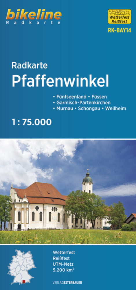 Radkarte Pfaffenwinkel (RK-BAY14) (Esterbauer Verlag)