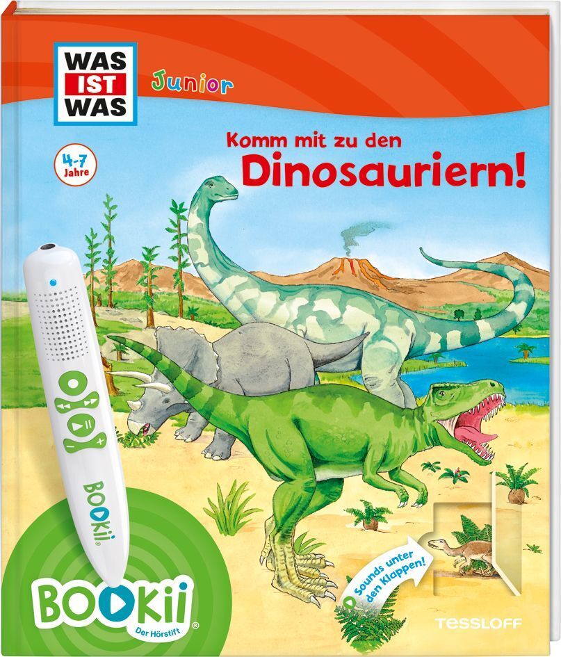 BOOKii® WAS IST WAS Junior Komm mit zu den Dinosauriern! (Bärbel Oftring)