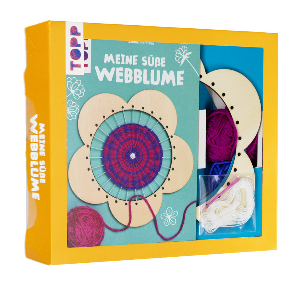 Kreativ-Set Meine süße Webblume (Buch + Material) (Sabine Heintzen)