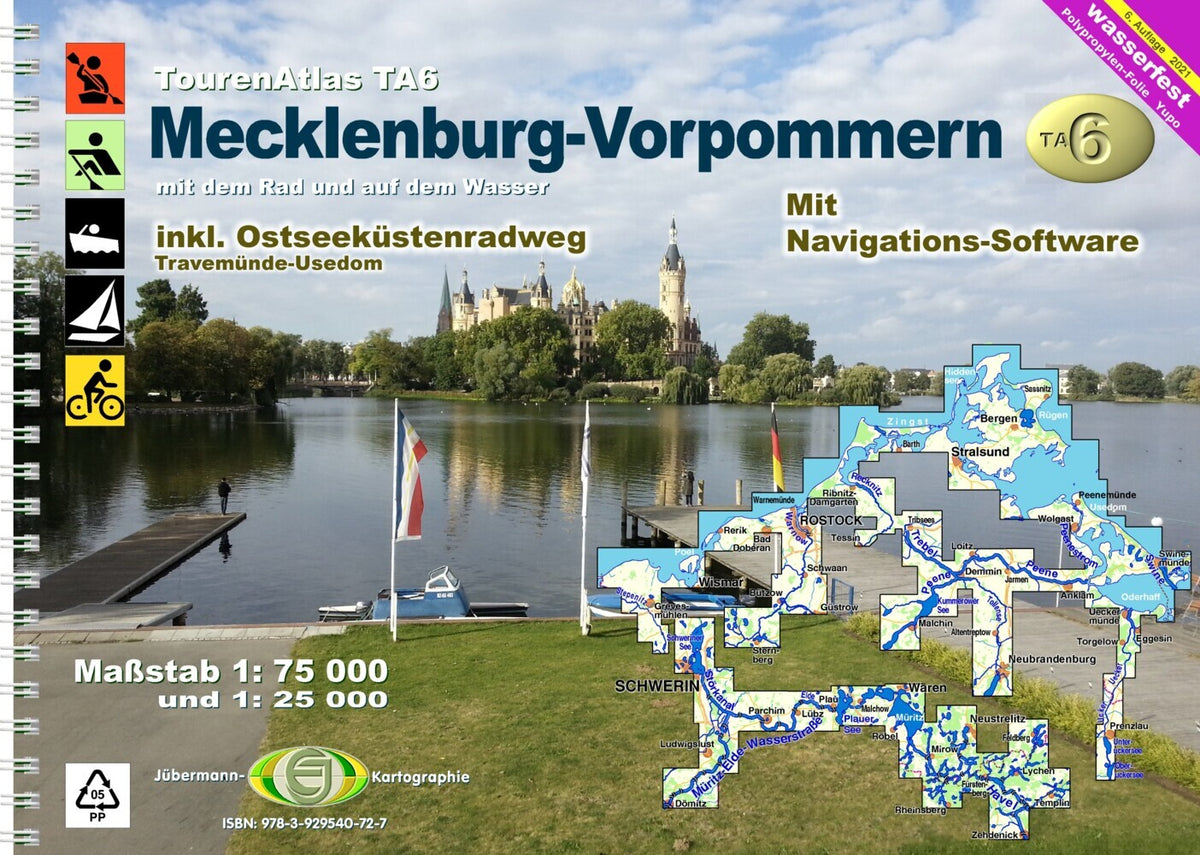 TourenAtlas Wasserwandern / TA6 Mecklenburg-Vorpommern (Erhard Jübermann)