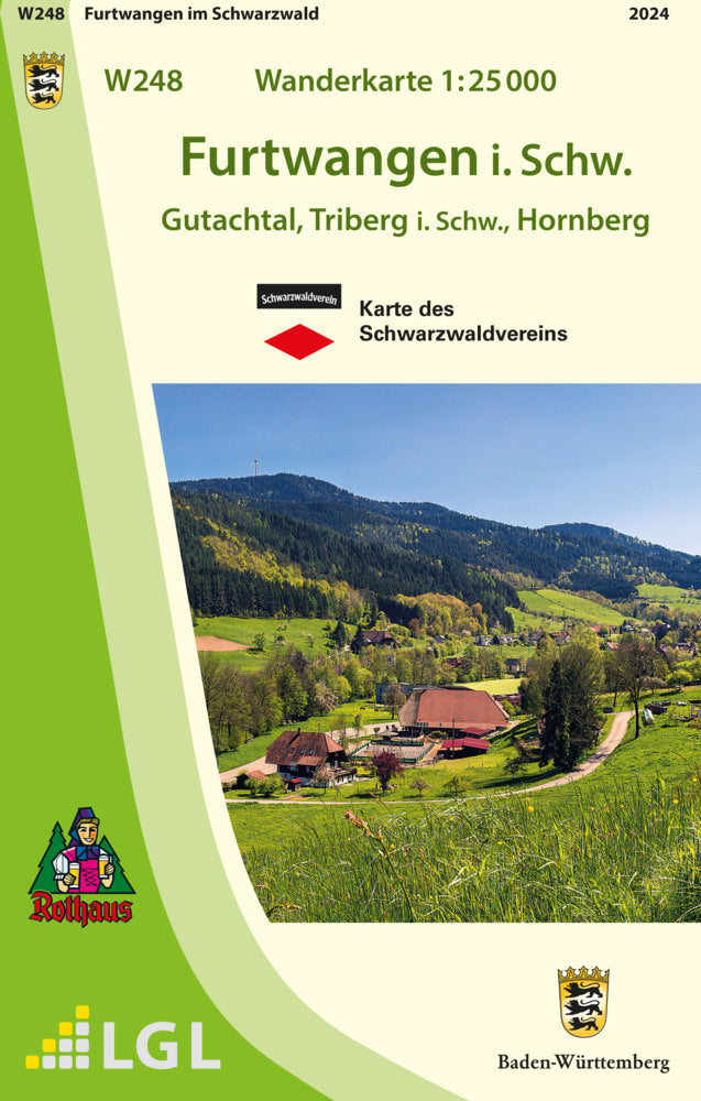 W248 Wanderkarte 1:25 000 Furtwangen i. Schw. (Lgl)
