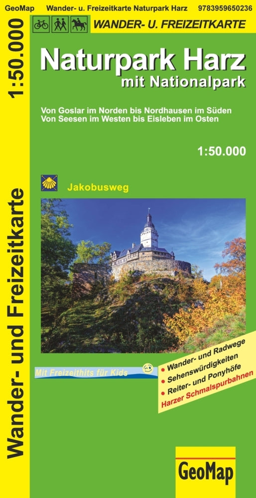 Naturpark Harz mit Nationalpark 1:50.000 (Geomap)