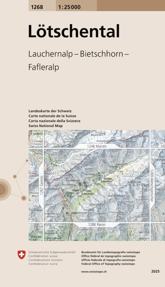 1268 Lötschental (Bundesamt Für Landestopografie Swisstopo)