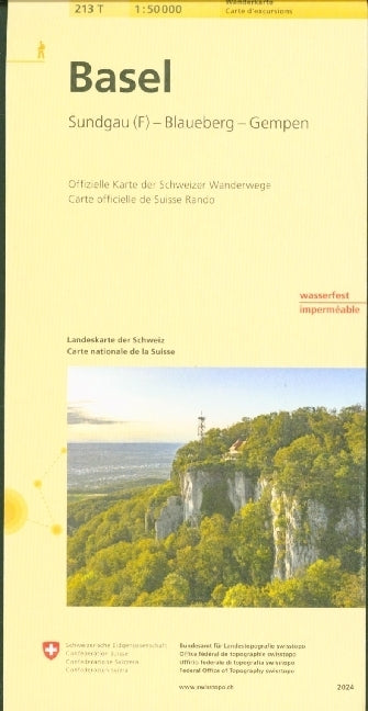 213T Basel Wanderkarte (Bundesamt Für Landestopografie Swisstopo)