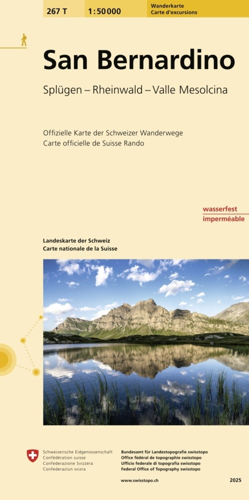 267T San Bernardino Wanderkarte (Bundesamt Für Landestopografie Swisstopo)
