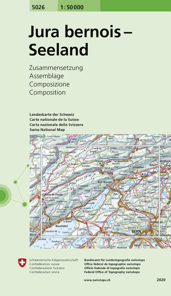 5026 Jura bernois - Seeland (Bundesamt Für Landestopografie Swisstopo)
