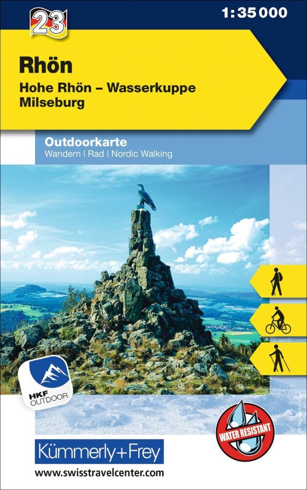 Kümmerly+Frey Outdoorkarte Deutschland 23 Rhön 1:35.000