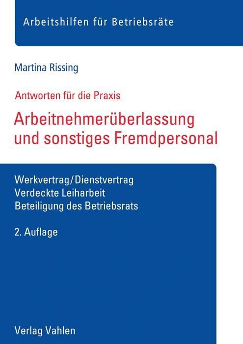 Arbeitnehmerüberlassung und sonstiges Fremdpersonal (Martina Rissing)