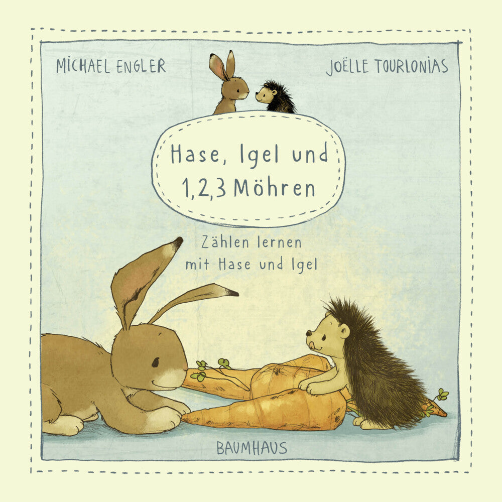 Hase, Igel und 1, 2, 3 Möhren (Pappbilderbuch) (Michael Engler)