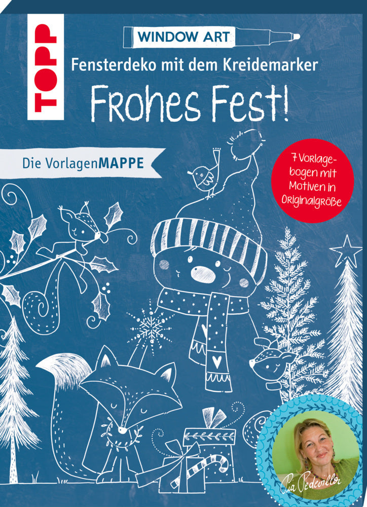 Vorlagenmappe Fensterdeko mit dem Kreidemarker - Frohes Fest! (Pia Pedevilla)