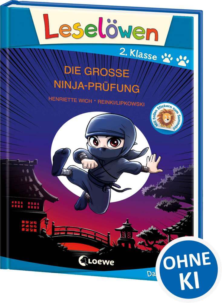 Leselöwen 2. Klasse - Die große Ninja-Prüfung (Großbuchstabenausgabe) (Henriette Wich)