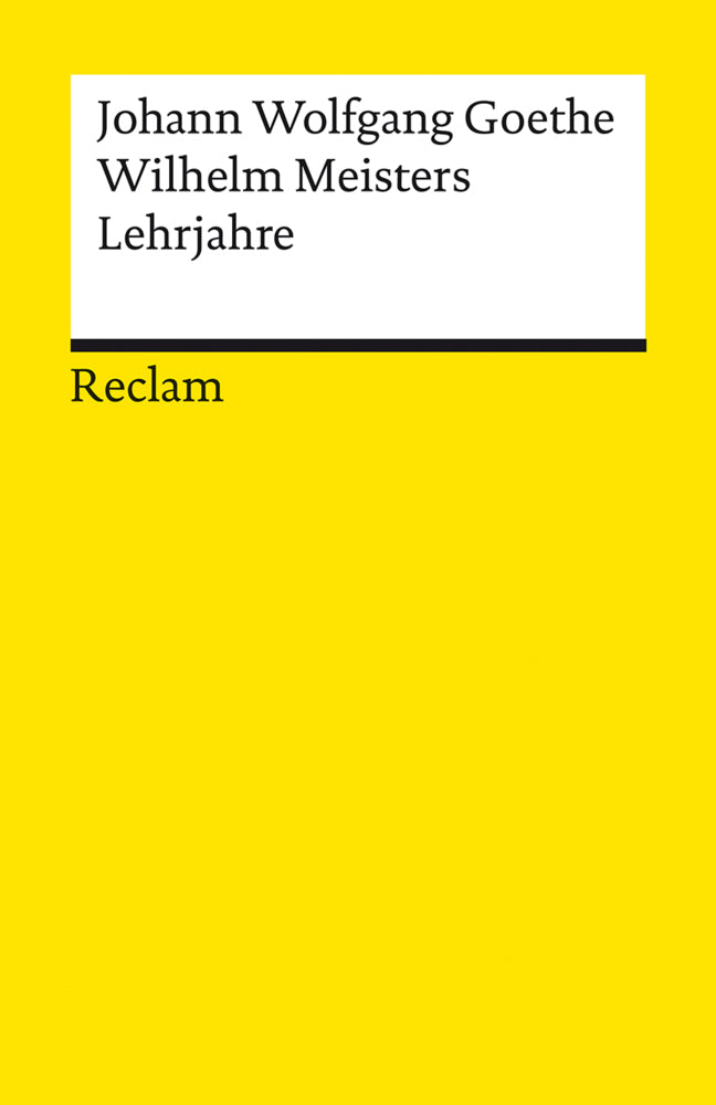 Wilhelm Meisters Lehrjahre (Johann Wolfgang Von Goethe)