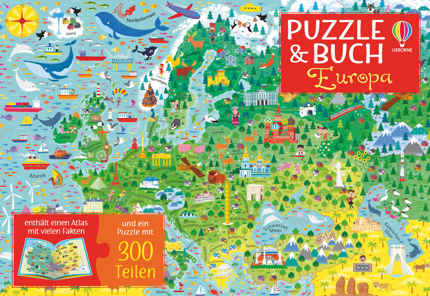 Puzzle & Buch: Europa (Jonathan Melmoth)