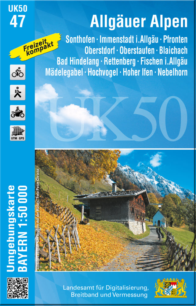 UK50-47 Allgäuer Alpen (Breitband Und Vermessung, Bayern Landesamt Für Digitalisierung)