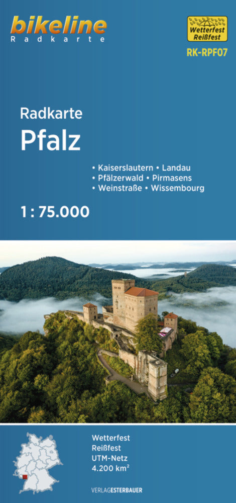 Radkarte Pfalz (RK-RPF07) (Esterbauer Verlag)