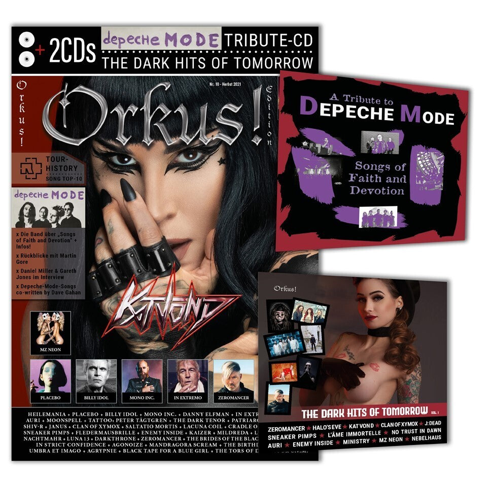 Orkus-Edition mit DEPECHE-MODE-Tribute-CD "SONGS OF FAITH AND DEVOTION"! Plus 2. CD: "THE DARK HITS OF TOMORROW" (Orkus)