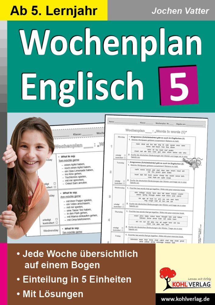 Wochenplan Englisch 5 (Jochen Vatter)