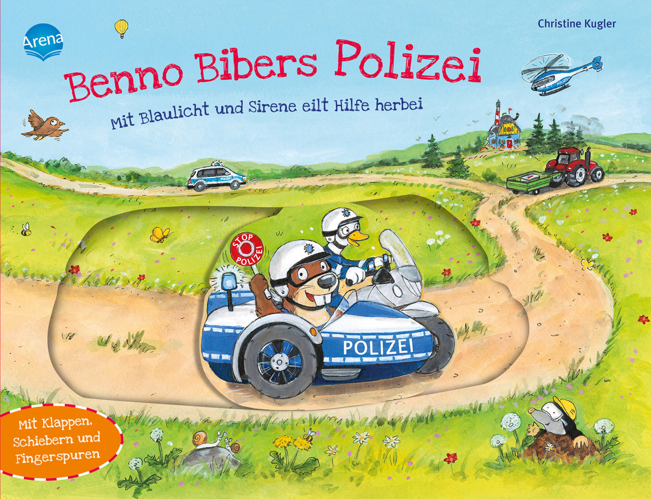 Benno Bibers Polizei. Mit Blaulicht und Sirene eilt Hilfe herbei (Christine Kugler)