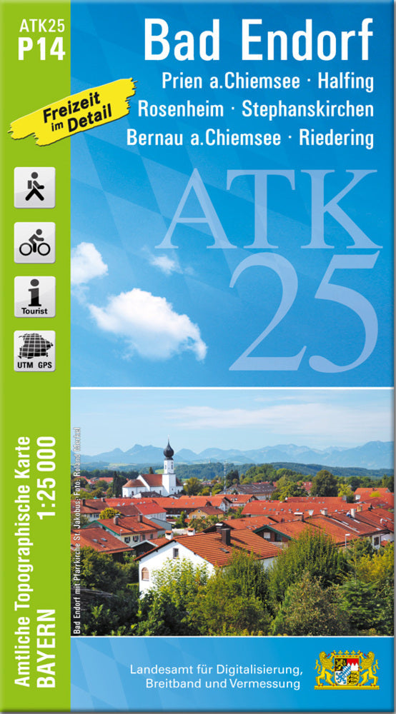 ATK25-P14 Bad Endorf (Amtliche Topographische Karte 1:25000) (Breitband Und Vermessung, Bayern Landesamt Für Digitalisierung)