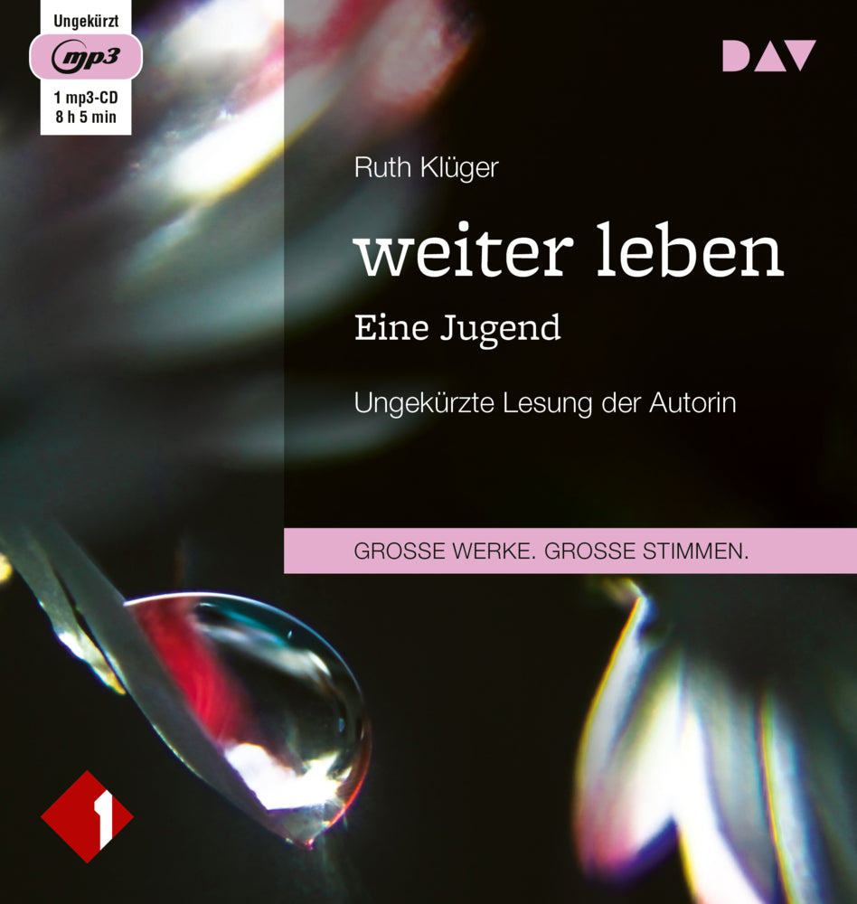 weiter leben. Eine Jugend, 1 Audio-CD, 1 MP3 (Ruth Klüger)