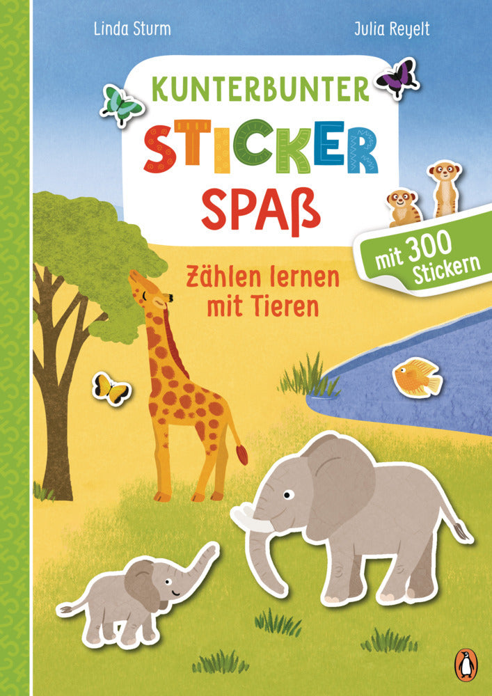Kunterbunter Stickerspaß - Zählen lernen mit Tieren (Linda Sturm)