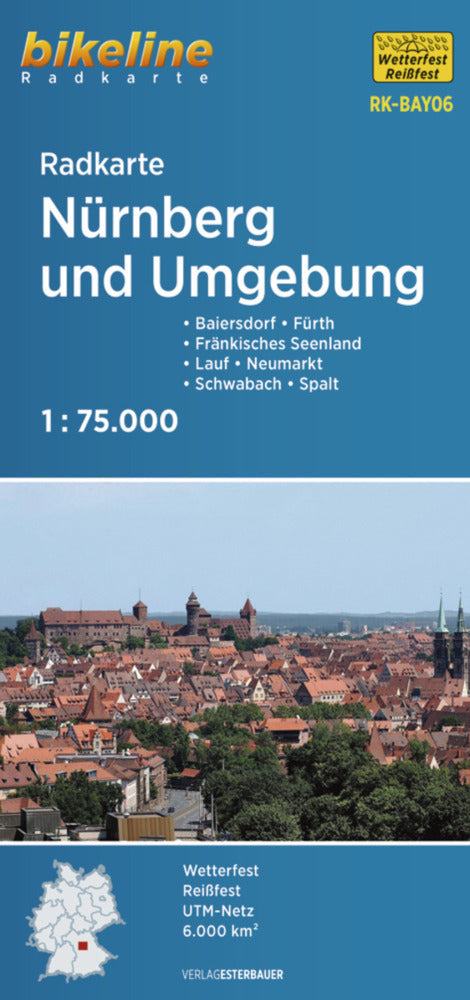 Radkarte Nürnberg und Umgebung (RK-BAY06) (Esterbauer Verlag)