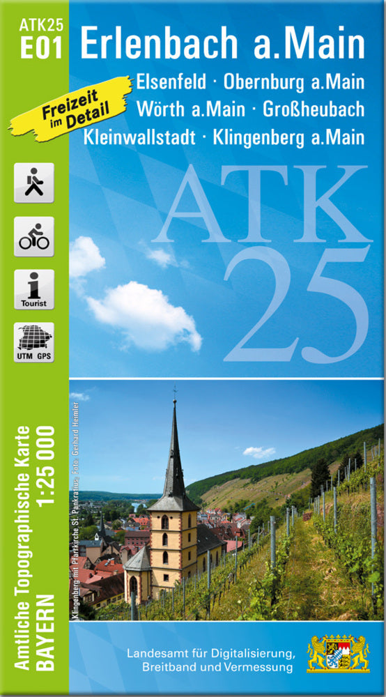 ATK25-E01 Erlenbach a.Main (Amtliche Topographische Karte 1:25000) (Breitband Und Vermessung, Bayern Landesamt Für Digitalisierung)