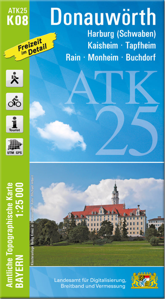 ATK25-K08 Donauwörth (Amtliche Topographische Karte 1:25000) (Breitband Und Vermessung, Bayern Landesamt Für Digitalisierung)