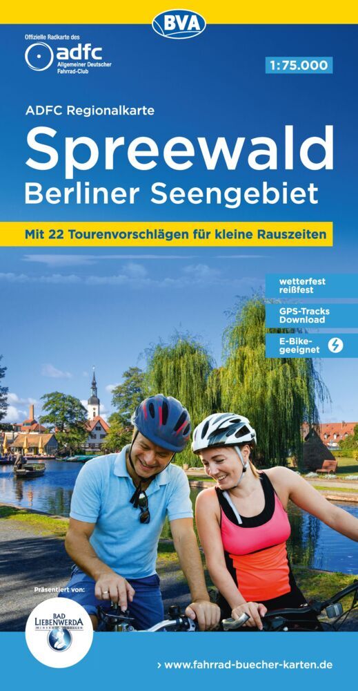 ADFC-Regionalkarte Spreewald Berliner Seengebiet, 1:75.000, mit Tagestourenvorschlägen, reiß- und wetterfest, E-Bike-geeignet, GPS-Tracks Download (Allgemeiner Deutscher Fahrrad-Club E.V. (Adfc))